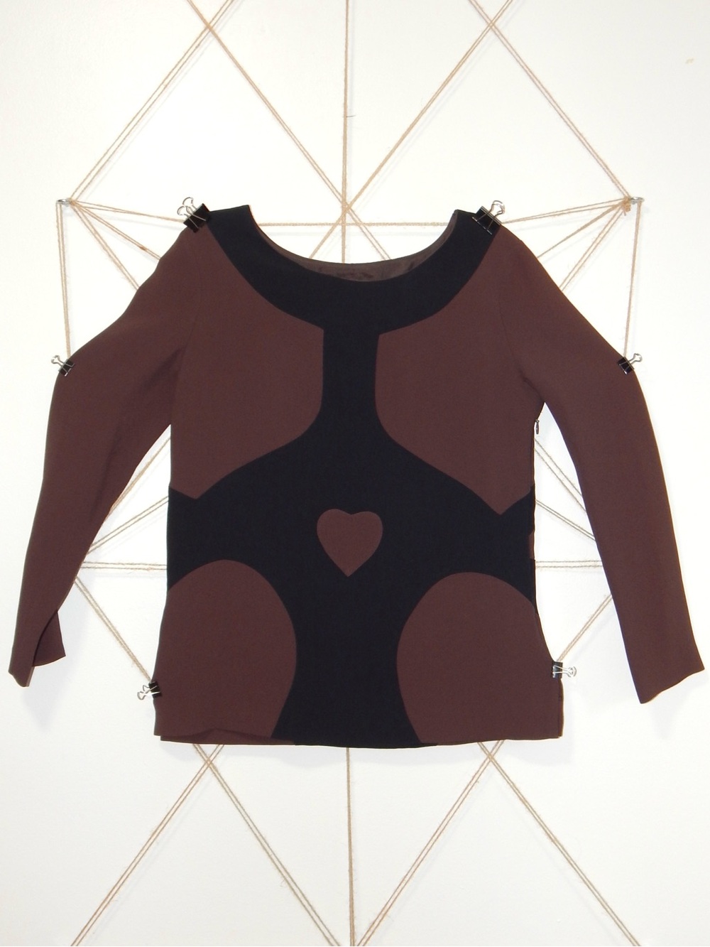 Moschino Couture!, Boat Neck minimalist long sleeve, c. 1980s - 1990s